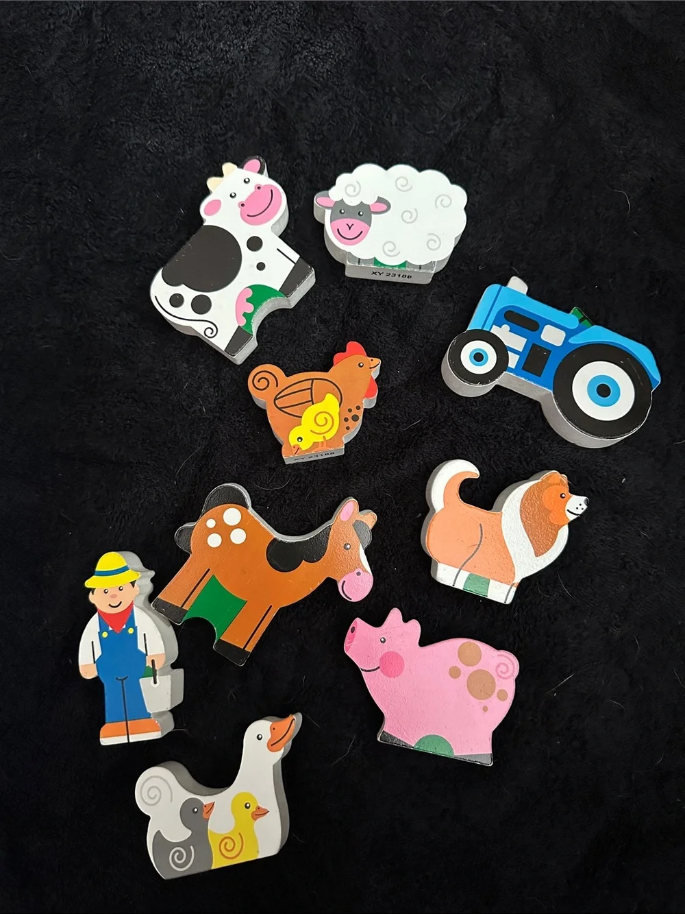 Melissa & Doug Red Wooden Farm Animal Shape Sorter House